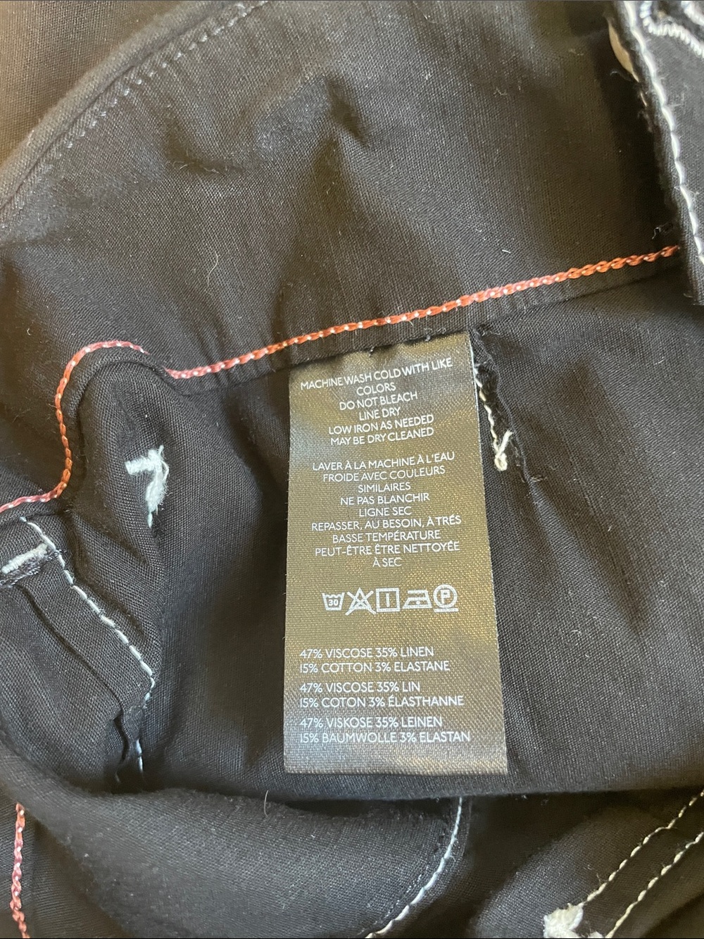 Maeve Black Pants with white contrast stitching - Picture 5 of 5
